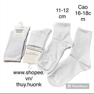 Sỉ 10 đôi tất Trơn cổ cao ,tất trơn cao cổ chất đẹp
