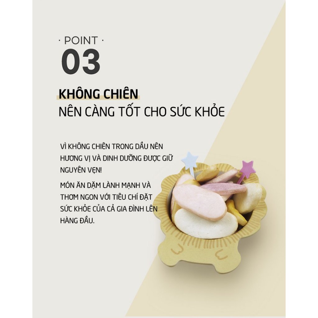 Bánh Gạo Hữu Cơ Mom's Choice Well&Good Hàn Quốc Dạng Miếng Cho Bé Ăn Dặm Từ 6M+ 25g