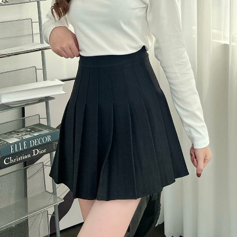 Chân váy dạ xếp ly dáng ngắn 247Plus - CVdaxeply869_P0K8