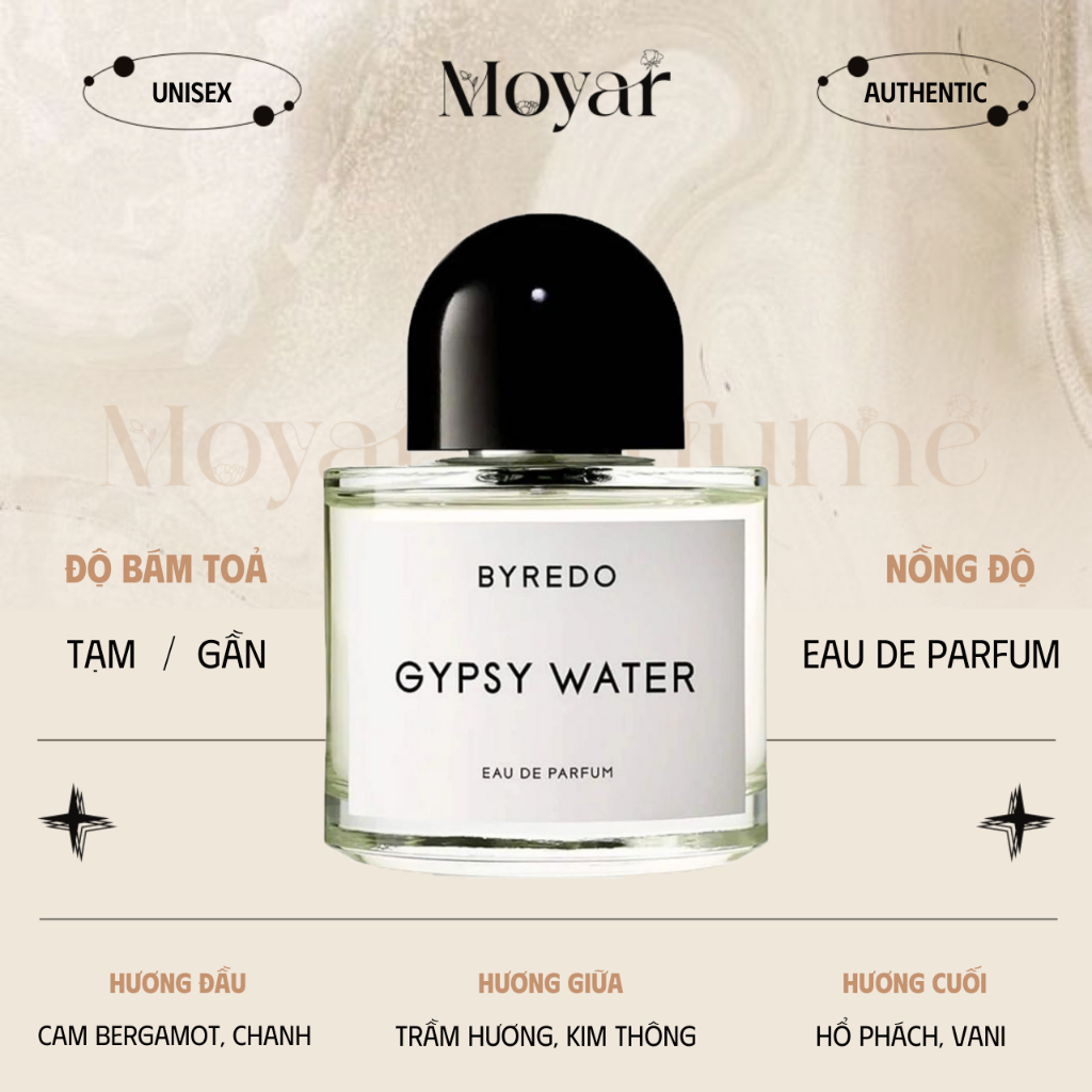 10ml Byredo Gypsy Water | Nước hoa unisex