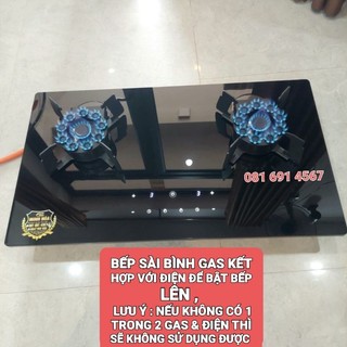 Bếp gas âm lật điện 10 đầu đốt hẹn giờ cảm biến ngắt gas xịn sò hiện đại