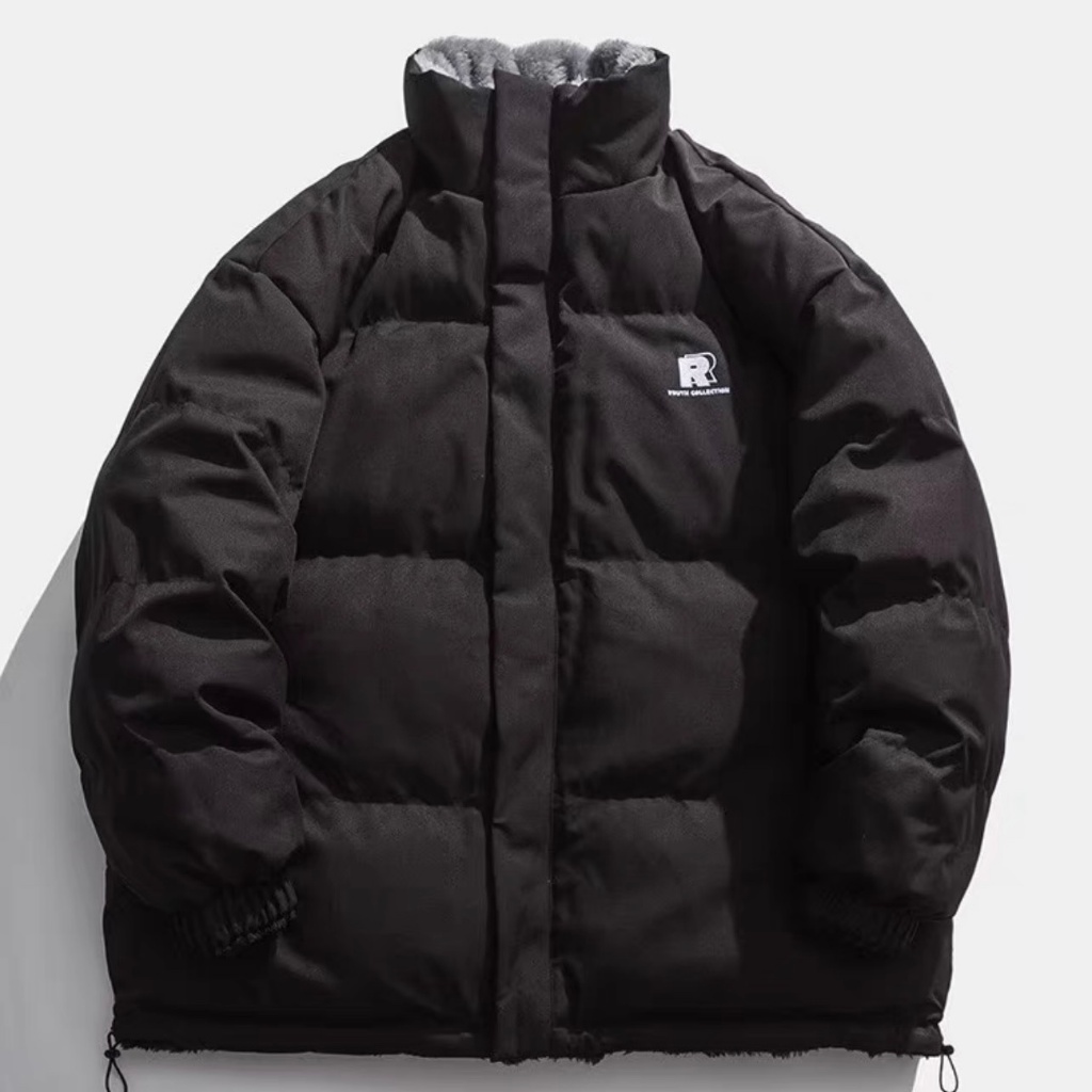 Áo phao 2 mặt 3 màu lót bông siêu ấm cho mùa đông