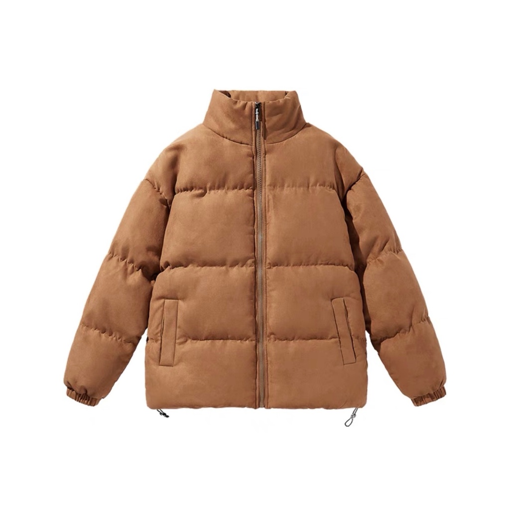 Áo phao da lộn lót nỉ bông 3 màu thời trang cho nam nữ