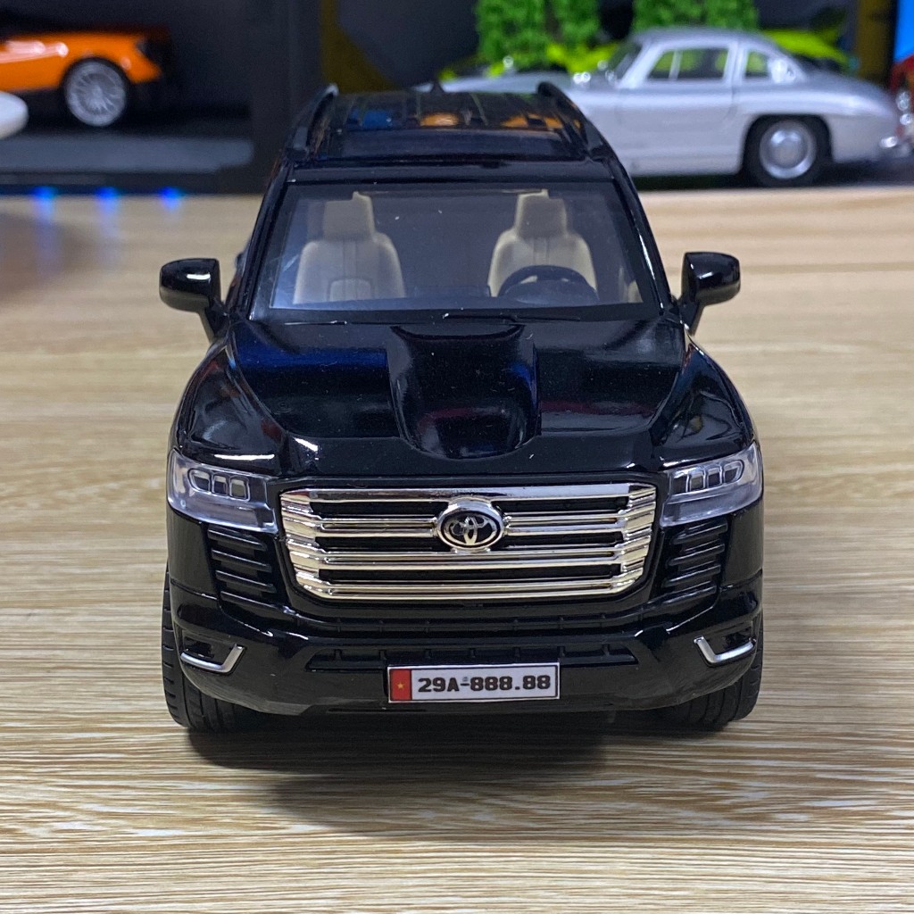 Biển Số Xe Ô tô Mô Hình Kim Loại 1/24 Bằng Decan