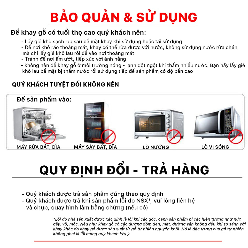 Khay Gỗ Beech Có Tay Cầm 30x13cm Cao Cấp, Thích Hợp Để Trang Trí Decor Bàn Ăn, Phục Vụ Món Steak, Sushi, Bánh, Cafe Đẹp