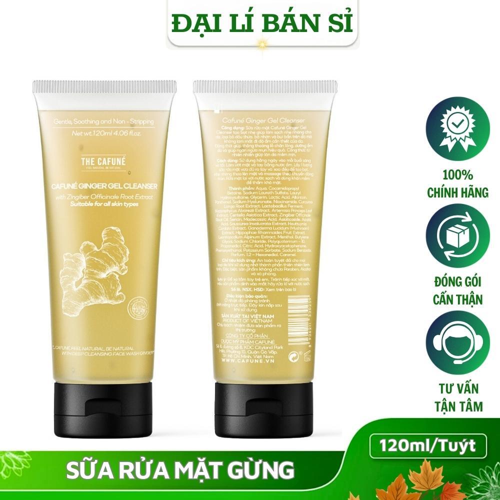 Sữa Rửa Mặt Cho Da Mụn The Cafuné 120ml Srm Gừng Kiềm Dầu Sạch Sâu Dịu Nhẹ Trắng Sáng Da Giảm Mụn Nam Nữ Tuổi Dậy Thì