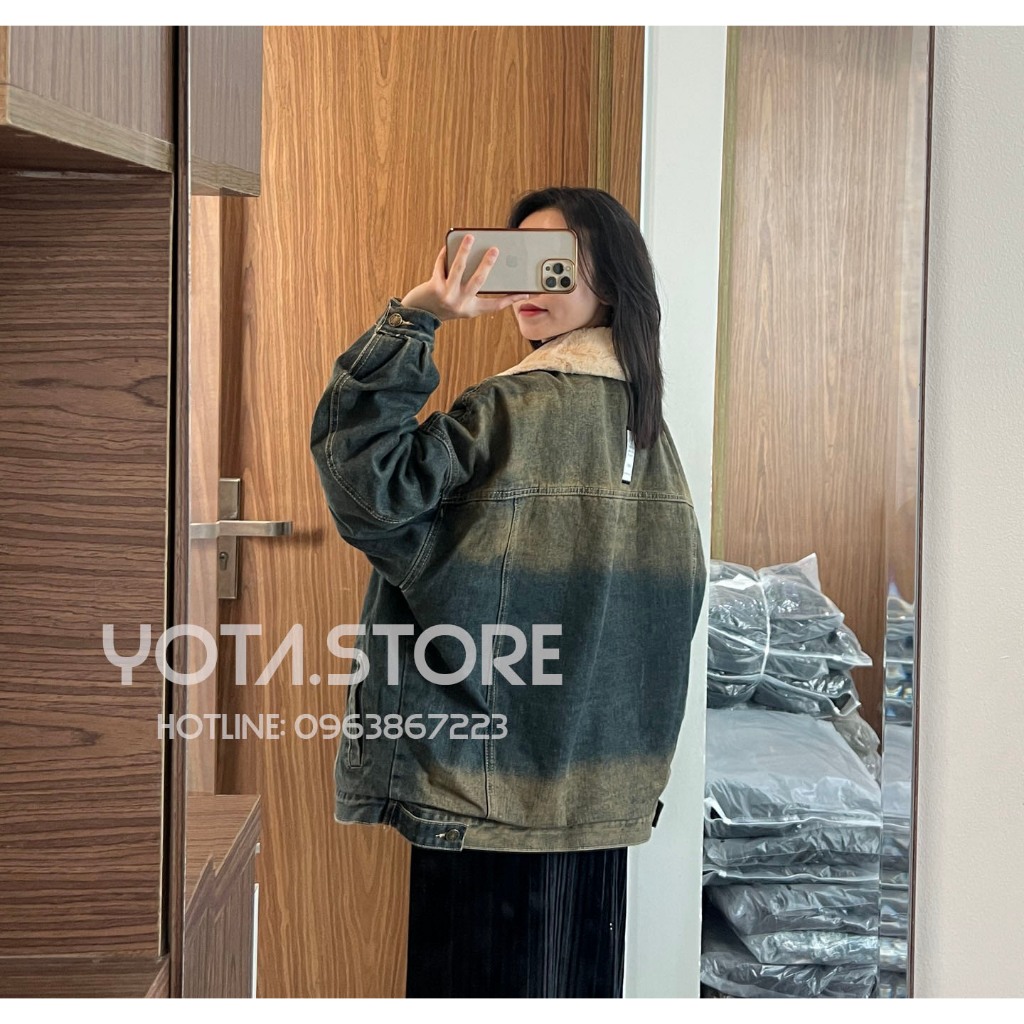 Áo khoác jeans lót lông - G106