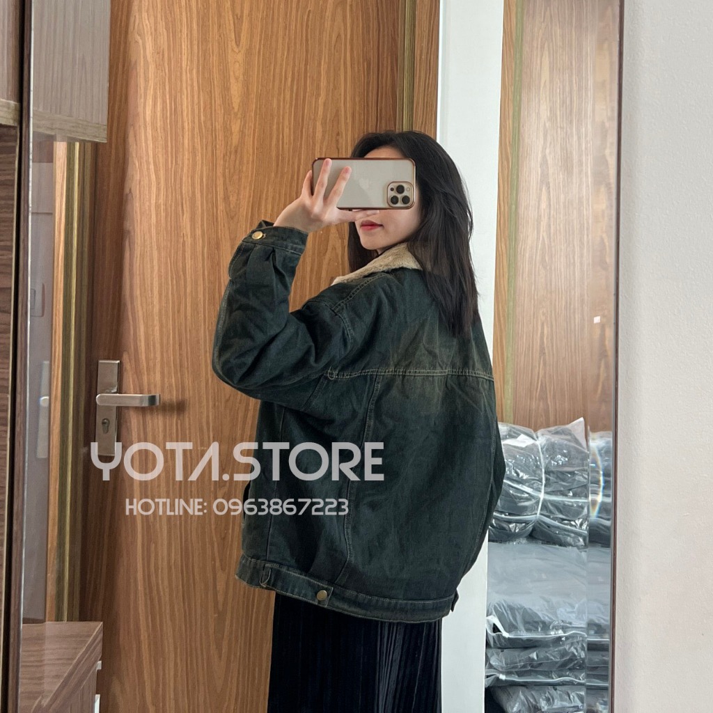 Áo khoác jeans lót lông - G105