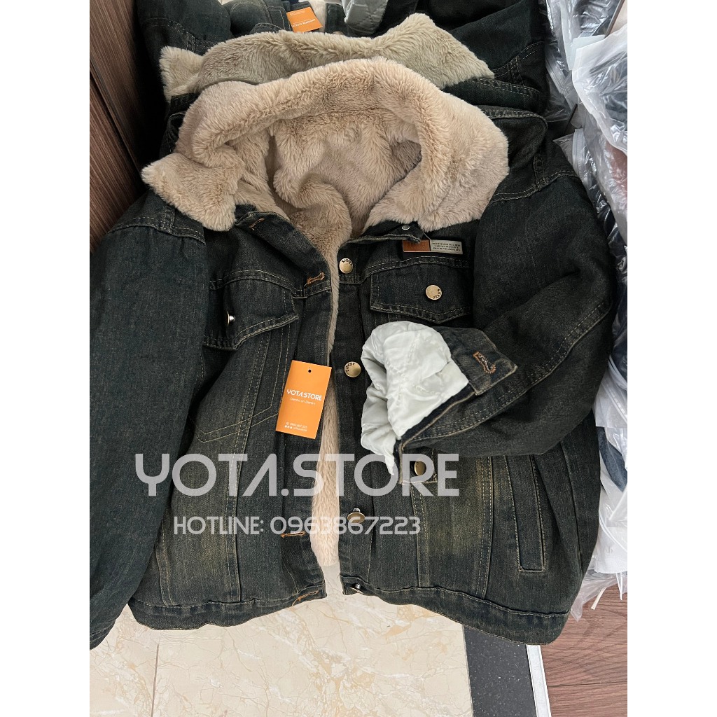 Áo khoác jeans lót lông - G105