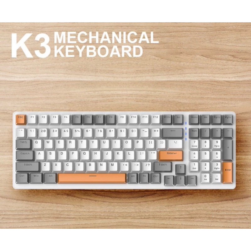 Phím cơ decor K3 Premium Gaming có Hotswap 10 chế độ led