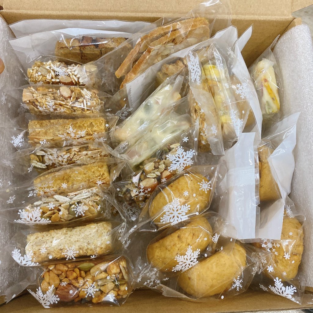 Hộp mix 15 mẫu bánh ăn kiêng không đường ăn kiêng giảm cân ăn kiêng tiểu đường ăn vặt healthy