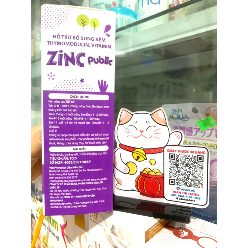 Kẽm ZIN C cho bé biếng ăn, rối loạn tiêu hoá