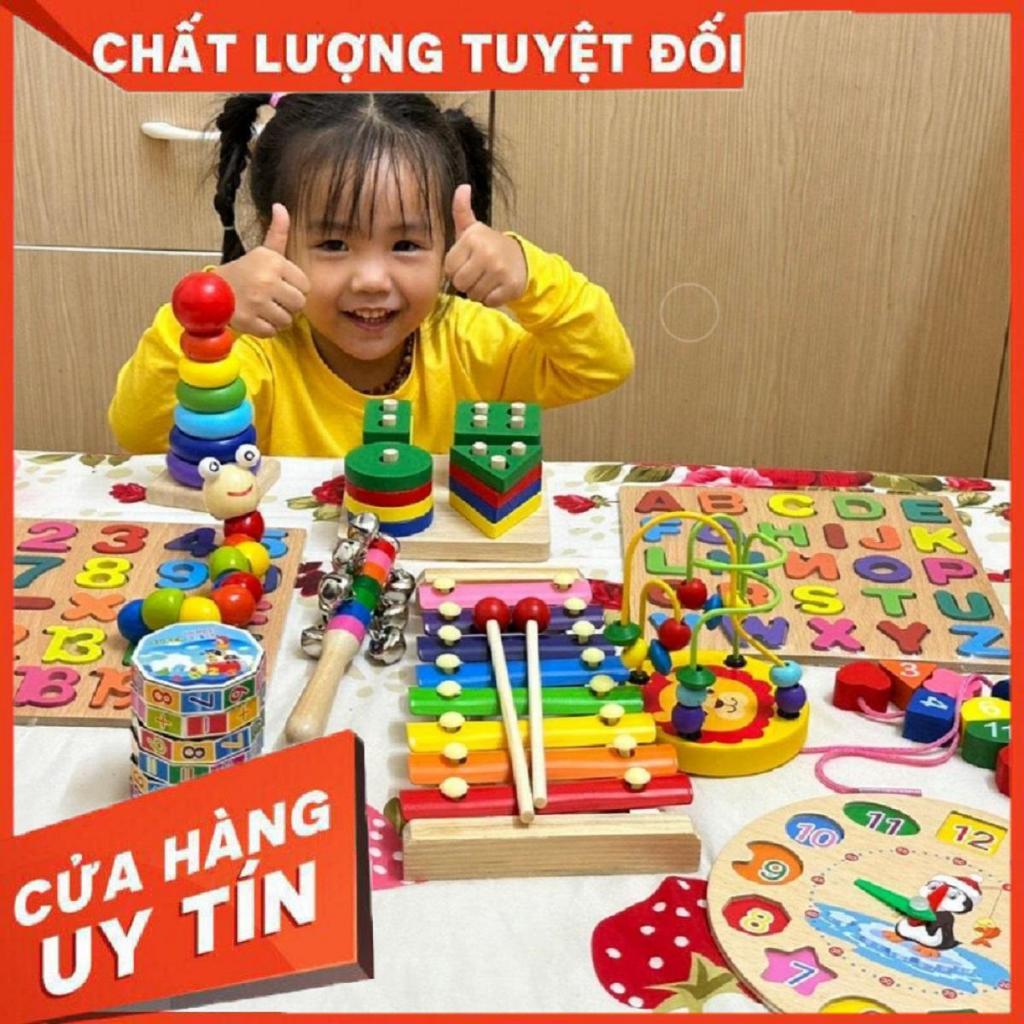 Đồ chơi gỗ xếp hình thông minh cho bé