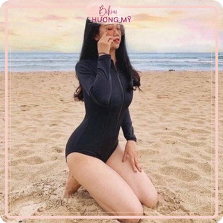  Bộ bơi body tay dài khoá kéo