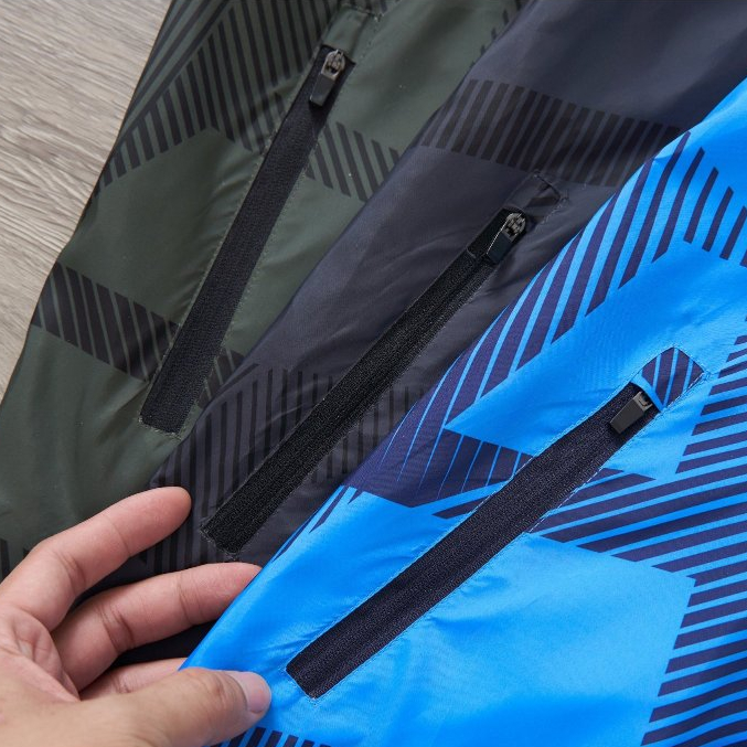 Áo khoác gió nam BIGSIZE 2 lớp cao cấp thể thao tập gym xuất khẩu AG 34 - 02618