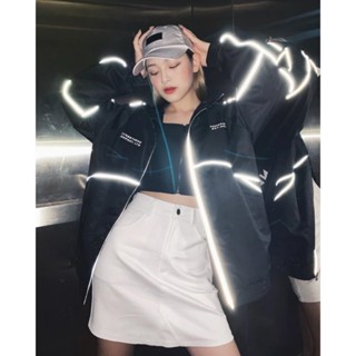 Áo Khoác Dù 2 lớp Phản Quang Nowsaigon Nam Nữ Unisex Cổ Trụ Cho Các Phượt Thủ Hoco119 119