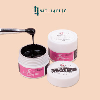 Gel vẽ đen, trắng Fengshangmei chính hãng - gel vẽ nổi chất đậm đặc làm móng