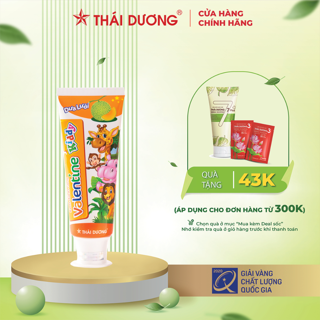 Kem đánh răng trẻ em Valentine Kiddy 100g - Sao Thái Dương