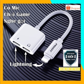 Jack chuyển đổi tai nghe cho IPCó Mic 2 đầu vừa sạc vừa nghe ko trễ tiếng
