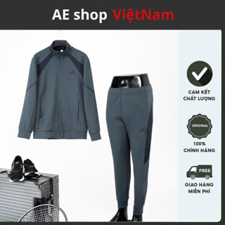 Bộ kéo khoá nam adidas AE Shop VN945, bộ quần áo thu đông dài tay kéo khoá hàng hiệu 2023