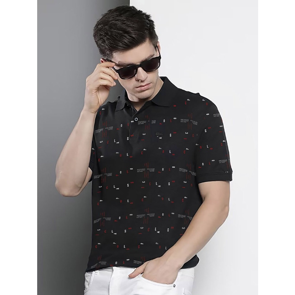 Áo thun Polo nam phối chữ LC cá sấu 100% cao cấp 4 chiều co giản fom slim 4mau vnxk