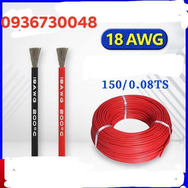 Dây Điện Silicon Chịu nhiệt AWG 8awg 10awg 11awg 12awg 14awg 16awg 18awg 20awg 22Awg Chịu Dòng Cao