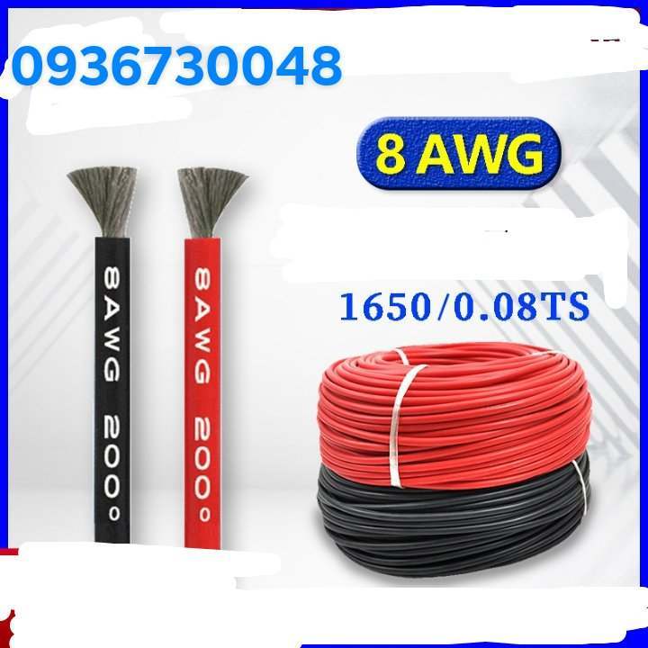 Dây Điện Silicon Chịu nhiệt AWG 8awg 10awg 11awg 12awg 14awg 16awg 18awg 20awg 22Awg Chịu Dòng Cao