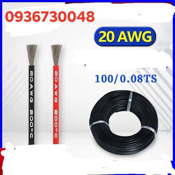 Dây Điện Silicon Chịu nhiệt AWG 8awg 10awg 11awg 12awg 14awg 16awg 18awg 20awg 22Awg Chịu Dòng Cao