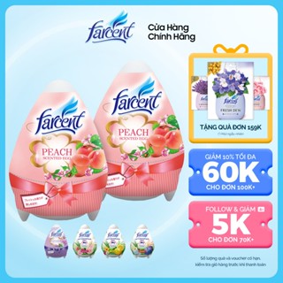 Combo 2 Sáp thơm phòng khử mùi, đuổi muỗi hình trứng Farcent 170g chính hãng (5 hương thơm lựa chọn)