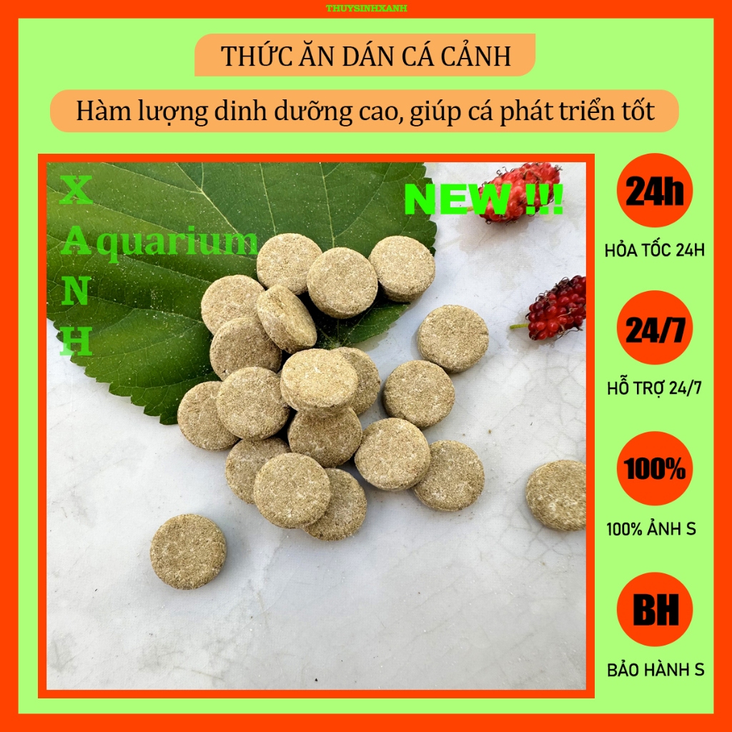 Thức ăn dán cho cá cảnh thủy sinh