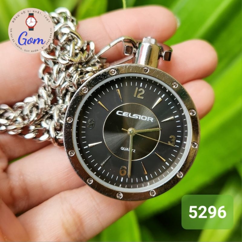 Đồng hồ quả quýt si Nhật Celsior 5296