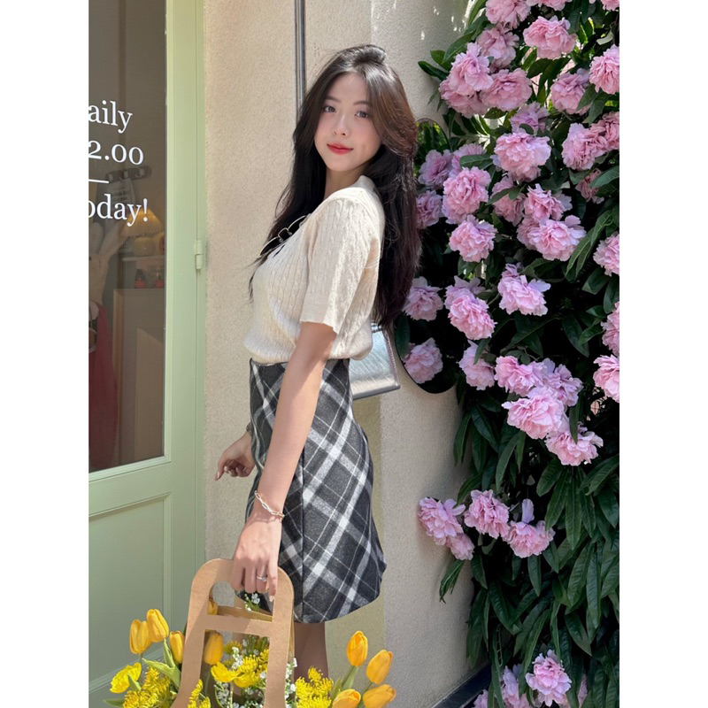 Áo Len PoLo - 1038 - Đan Xoắn - Thêu Ngựa