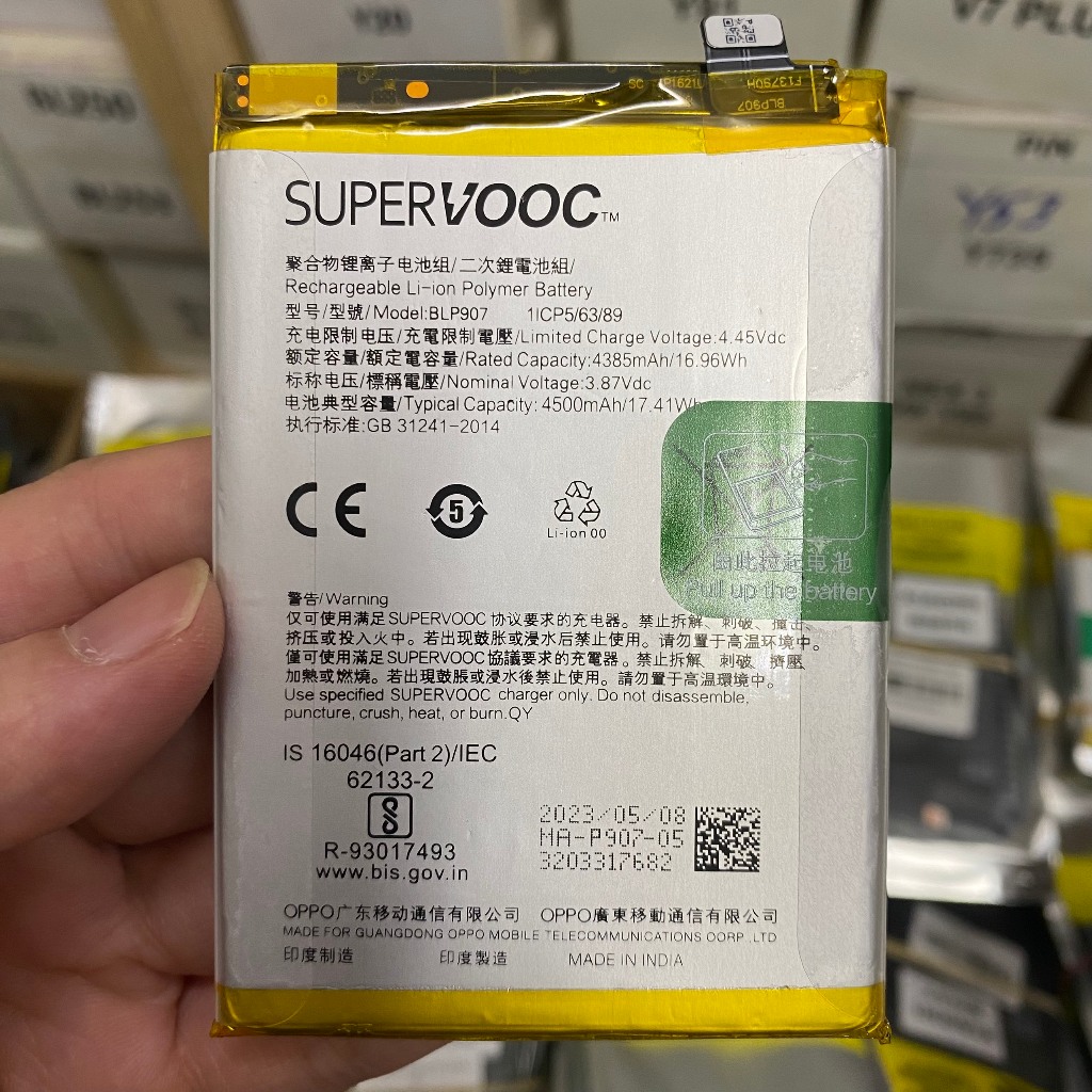 Pin zin Oppo Reno 7Z (BLP907) loại AA bao test đổi mới