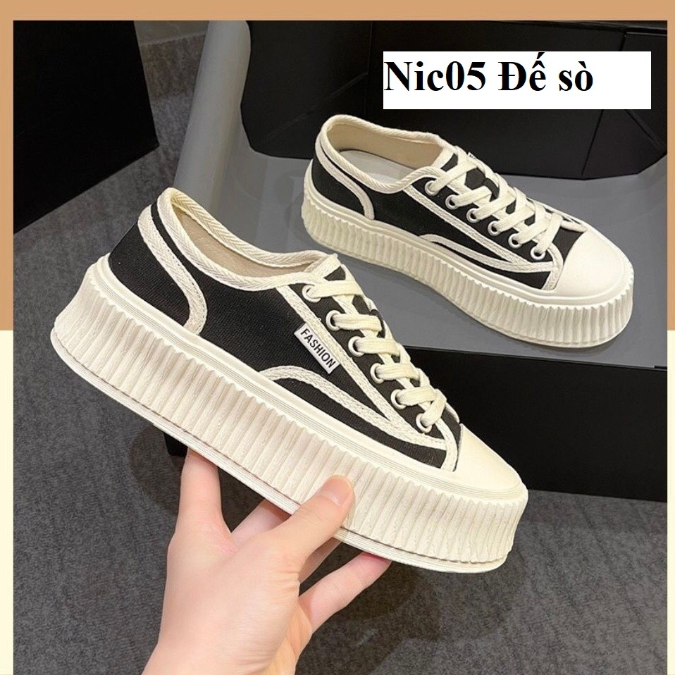 TOP Giày thể thao ulzzang Hot các mẫu đế cao cực êm