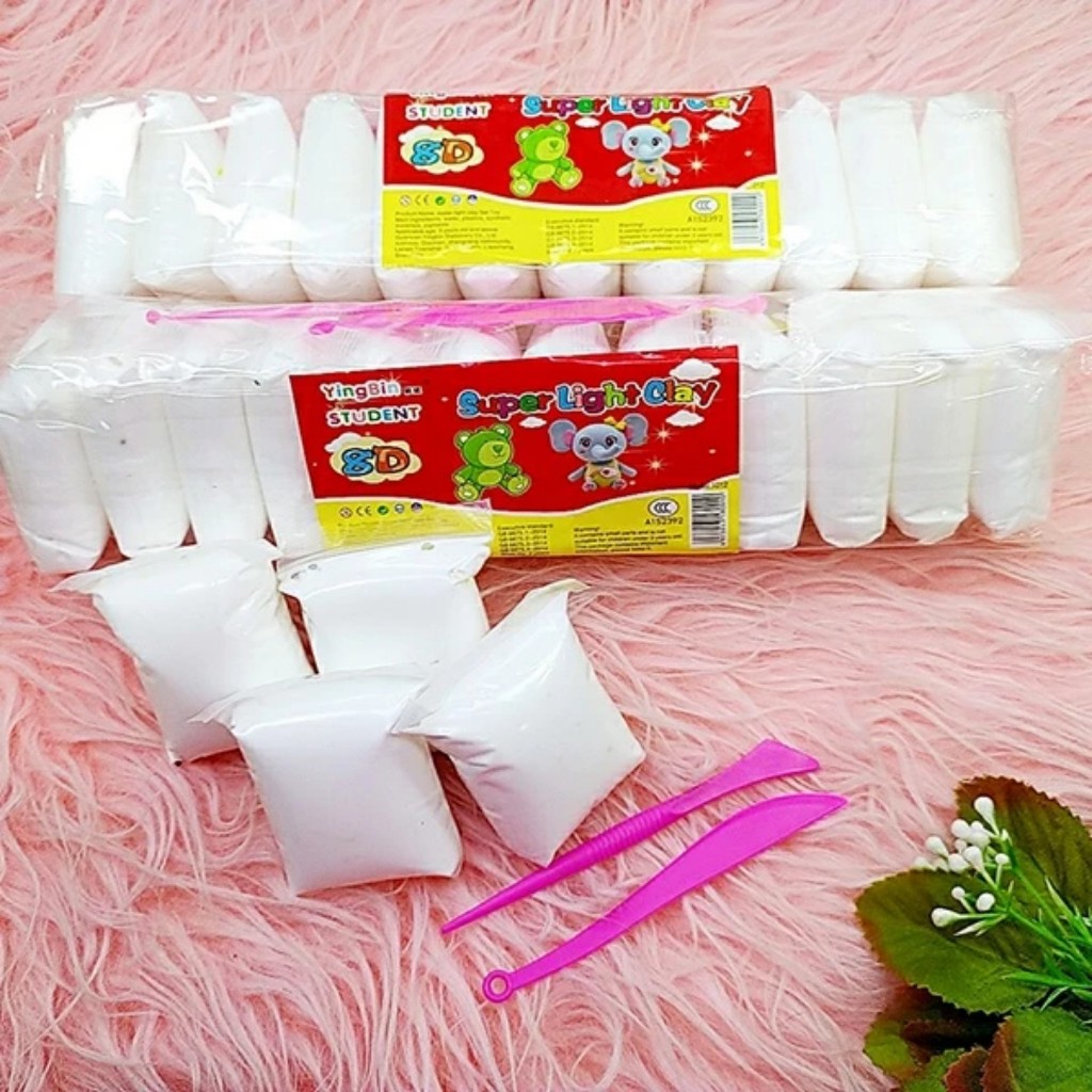 Đất Sét Nhật Tự Khô Trắng Cho Học Sinh An Toàn Cho Trẻ Em