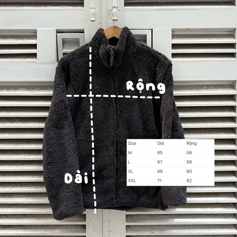 ÁO KHOÁC LÔNG POLH4M MỀM MẠI, ẤM ÁP