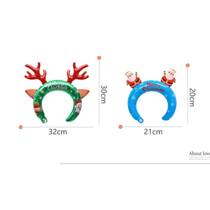 Bong Bóng Cài Đầu Hình Noel / Giáng Sinh