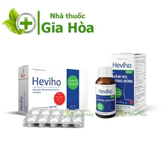 Siro / Viên uống Heviho giảm ho, đau ngứa, rát họng, long đờm, khàn tiếng, hồi phục niêm mạc đường hô hấp