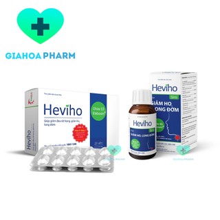 Viên uống / Siro Heviho giảm đau, ngứa rát họng, ho, long đờm, khàn tiếng, hồi phục niêm mạc đường hô hấp
