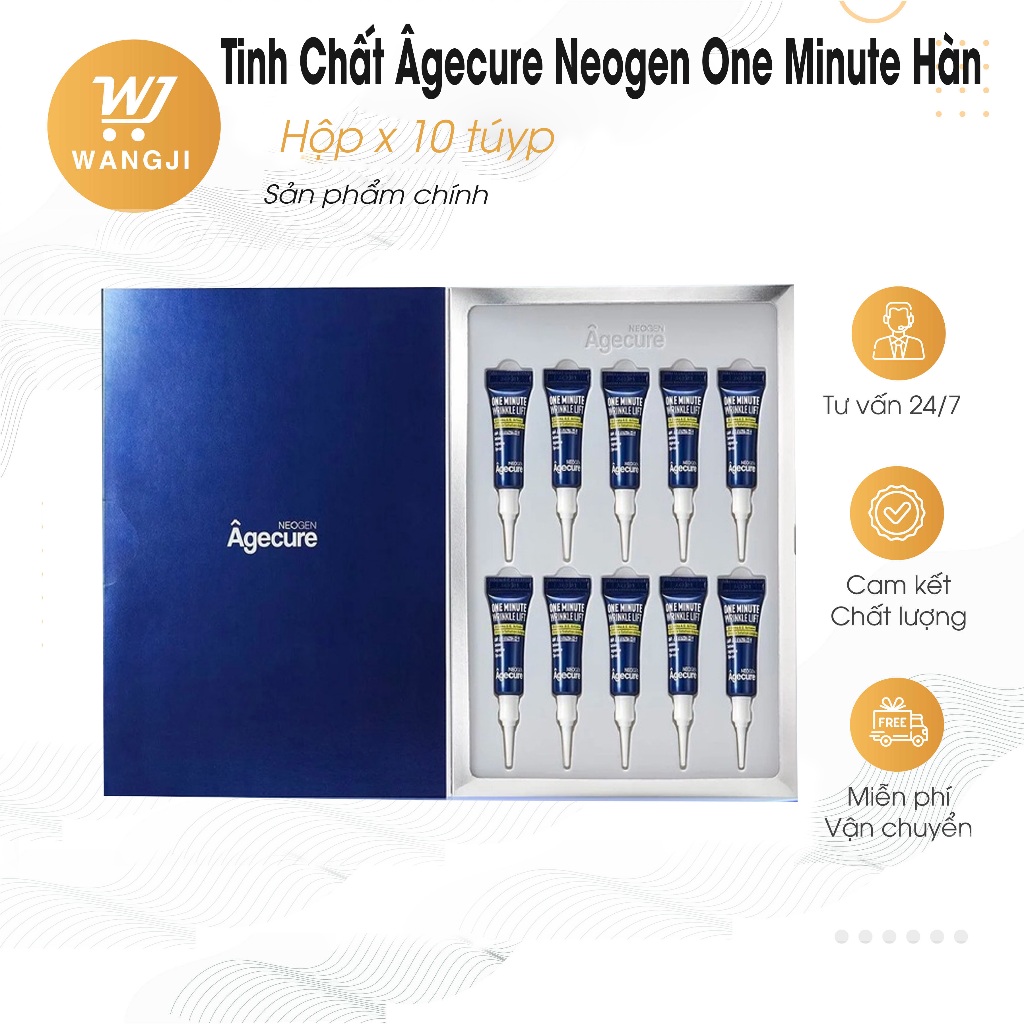 Kem xoá nhếp nhăn, chống lão hoá Neogen Agecure One Minute Wrinkle Lift, thu nhỏ lỗ chân lông, da căng mịn 10 tuýp