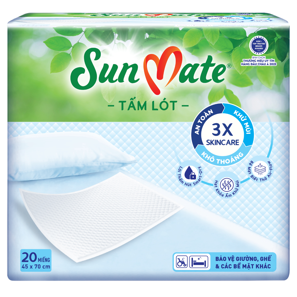 Tấm lót SunMate mới size M 45x70cm