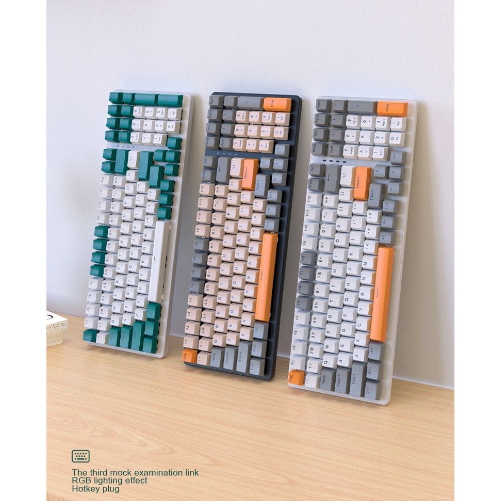 Bàn Phím Cơ Gaming K3 Red Switch Full Size, Gõ Êm- Đèn Led 10 Chế Độ