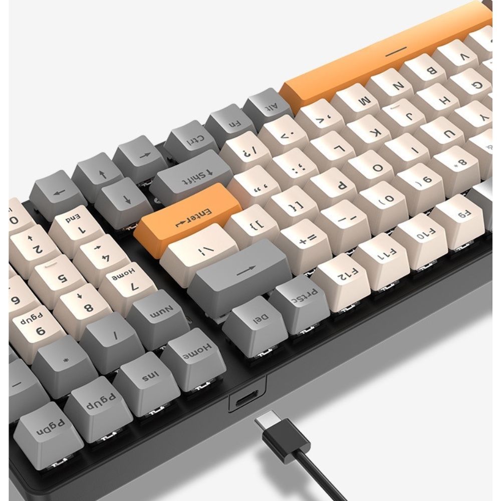 Bàn Phím Cơ Gaming K3 Red Switch Full Size, Gõ Êm- Đèn Led 10 Chế Độ