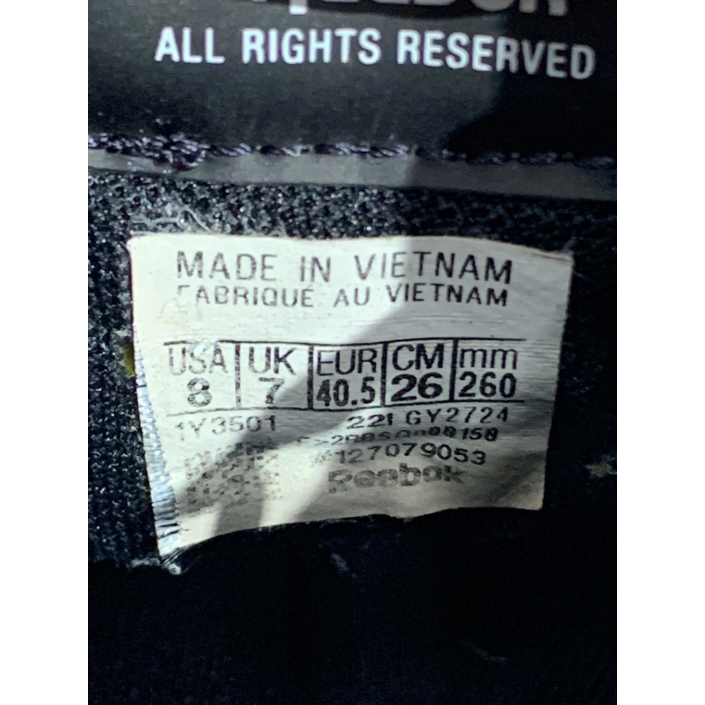 2hand giày Reebok Classic Leather Legacy 'Black White' GY2724 SIZE 40.5