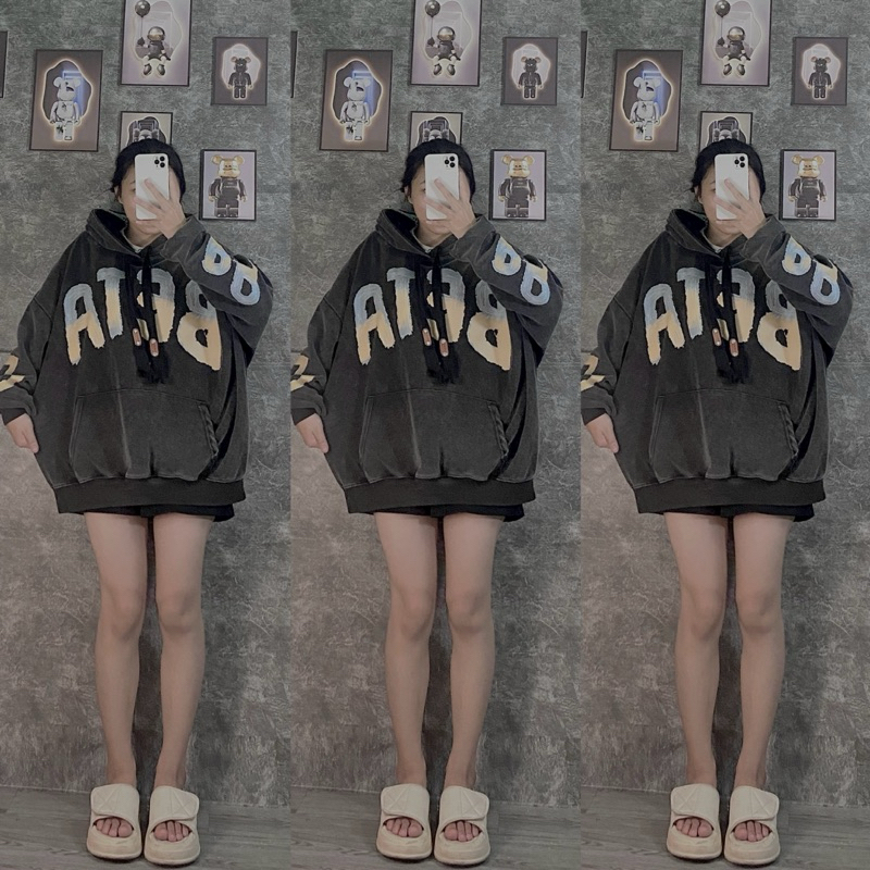 ÁO HOODIE LOANG XÁM
