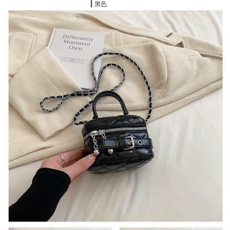 Túi mini, túi đeo chéo cốp hoạ tiết khoá gài da mềm tiểu thư cute. thời trang phong cách mới