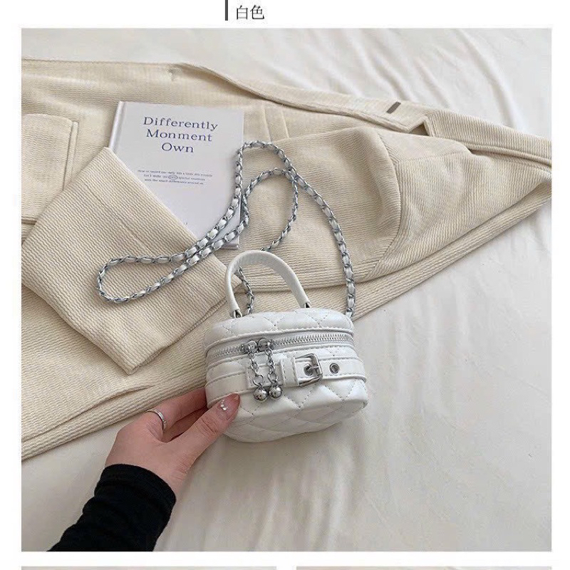 Túi mini, túi đeo chéo cốp hoạ tiết khoá gài da mềm tiểu thư cute. thời trang phong cách mới