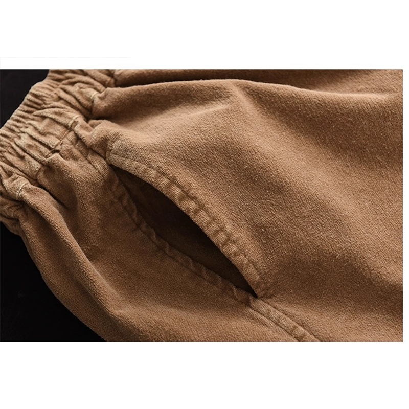 Quần baggy lưng thun KAMAKA dáng rộng ống đứng hai túi chéo - NU9335