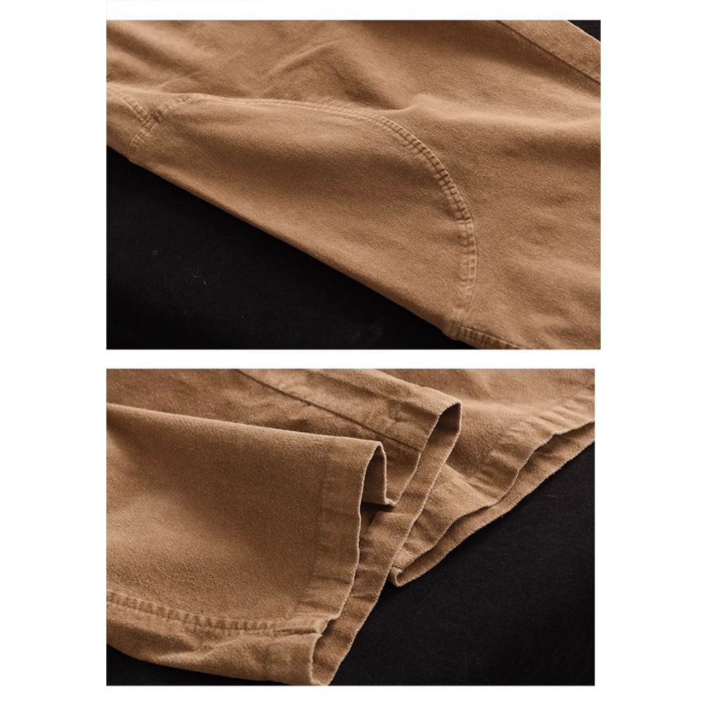 Quần baggy lưng thun KAMAKA dáng rộng ống đứng hai túi chéo - NU9335