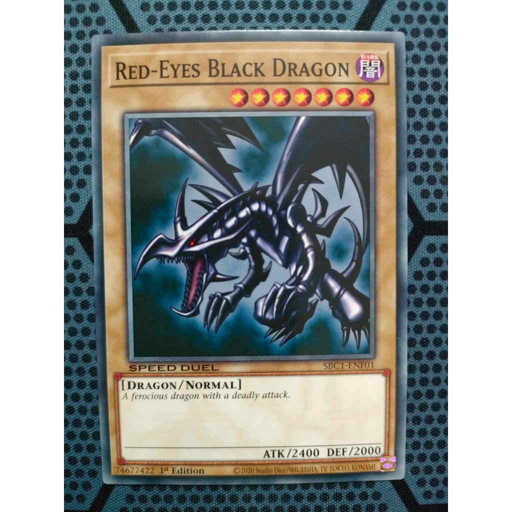 Bài yugioh speed duel - Red-Eyes Black Dragon - SBC1-ENF01 - Common 1st Edition